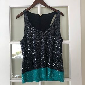J Crew Sequin Tank Top